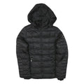 NAUTICA Womens Black Quilted Jacket M Polyester Blend Zip Hooded Lightweight