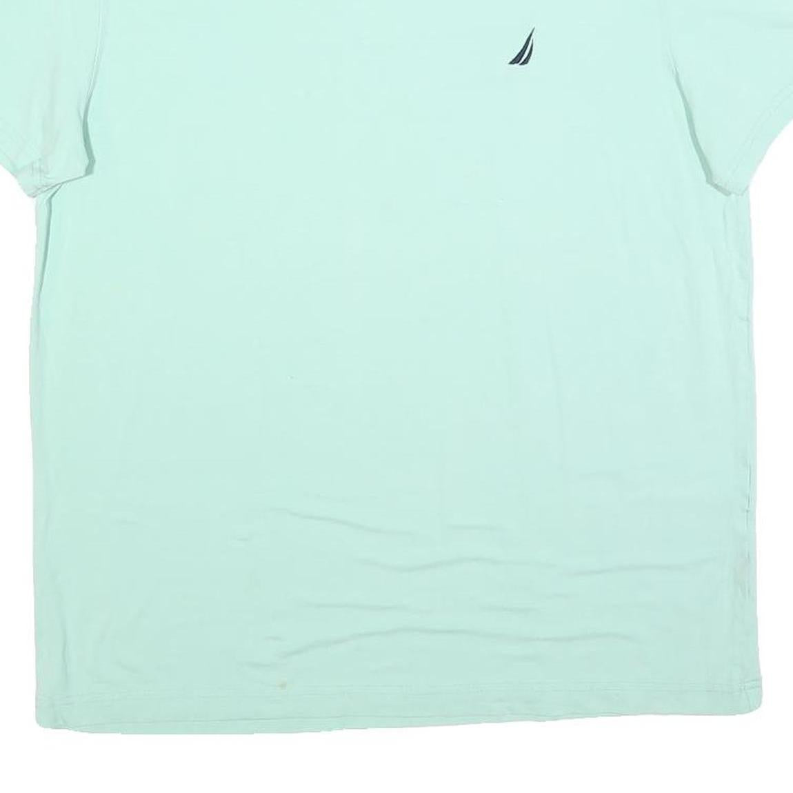 NAUTICA Mens Light Blue Classic T-Shirt L Short Sleeve Crew Neck Casual Summer