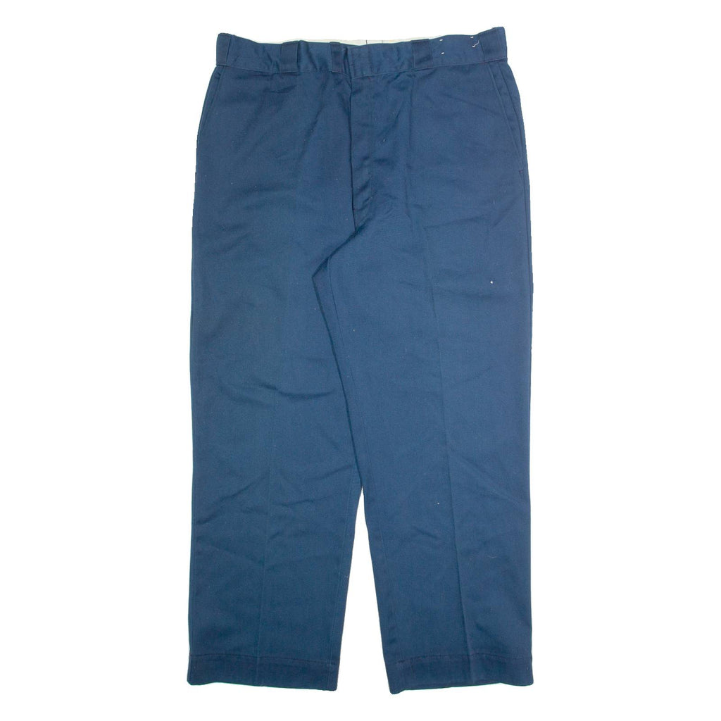 DICKIES Chino Mens Trousers Blue Regular Straight W38 L28