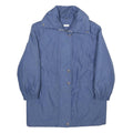 Womens Blue Plain Jacket UK 12 Zip Oversized Regular Fit Casual Lightweight