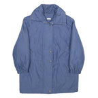 Womens Blue Plain Jacket UK 12 Zip Oversized Regular Fit Casual Lightweight