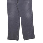 DICKIES Mens Cotton Blend Black Regular Leg Trousers W35 L32 Workwear Zip