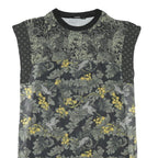 DESIGUAL Womens Grey & Yellow Floral Day Jersey Sleeveless Mini Dress Size M