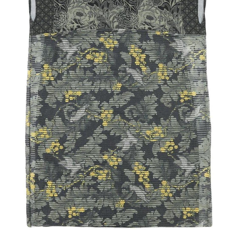 DESIGUAL Womens Grey & Yellow Floral Day Jersey Sleeveless Mini Dress Size M