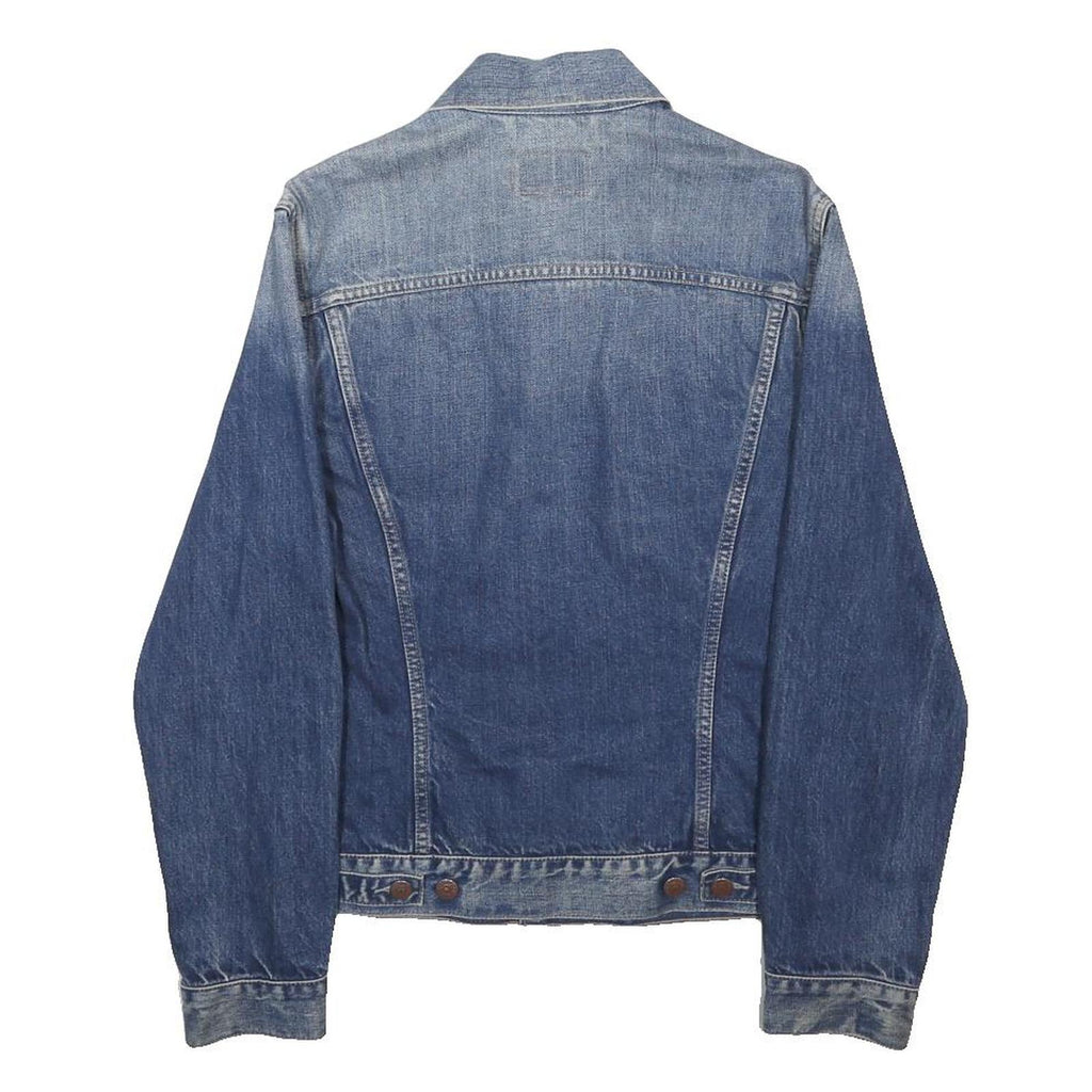 LEVI'S Mens Blue Denim Jacket M Cotton Button Plain Classic Casual Outerwear