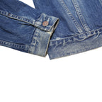 LEVI'S Mens Blue Denim Jacket M Cotton Button Plain Classic Casual Outerwear