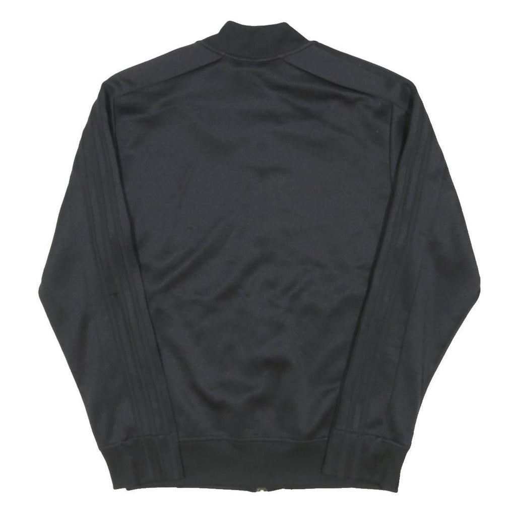 ADIDAS Mens Black Jacket S Polyester Blend Plain Zip Athletic Sportswear