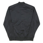 ADIDAS Mens Black Jacket S Polyester Blend Plain Zip Athletic Sportswear