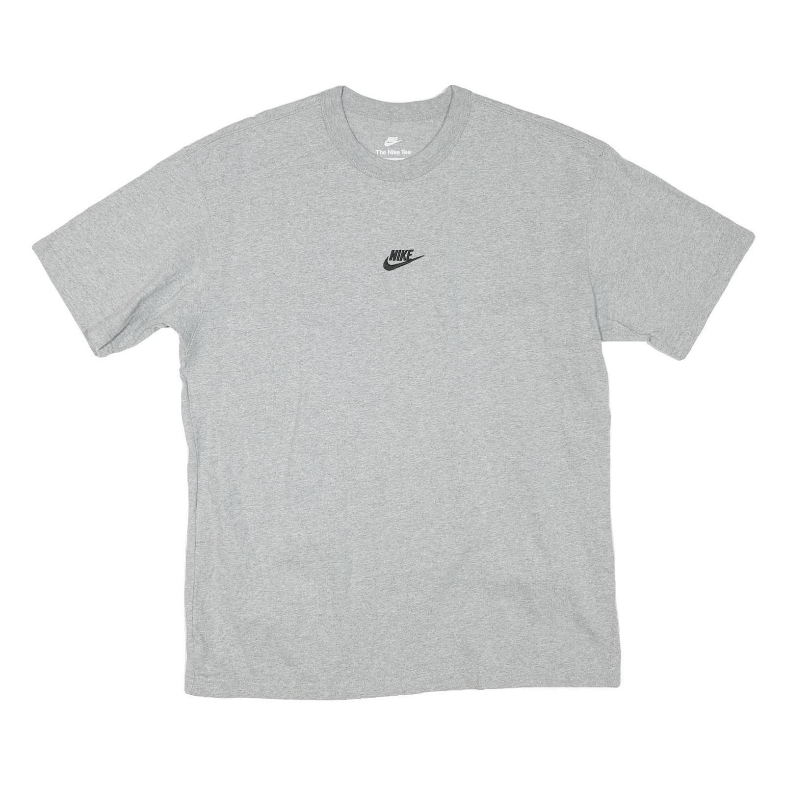 NIKE Mens Grey Crew Neck Short Sleeve Graphic T-Shirt M Classic Cotton Blend