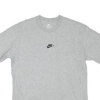 NIKE Mens Grey Crew Neck Short Sleeve Graphic T-Shirt M Classic Cotton Blend