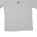 NIKE Mens Grey Crew Neck Short Sleeve Graphic T-Shirt M Classic Cotton Blend