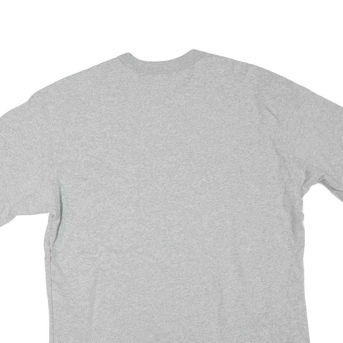 NIKE Mens Grey Crew Neck Short Sleeve Graphic T-Shirt M Classic Cotton Blend