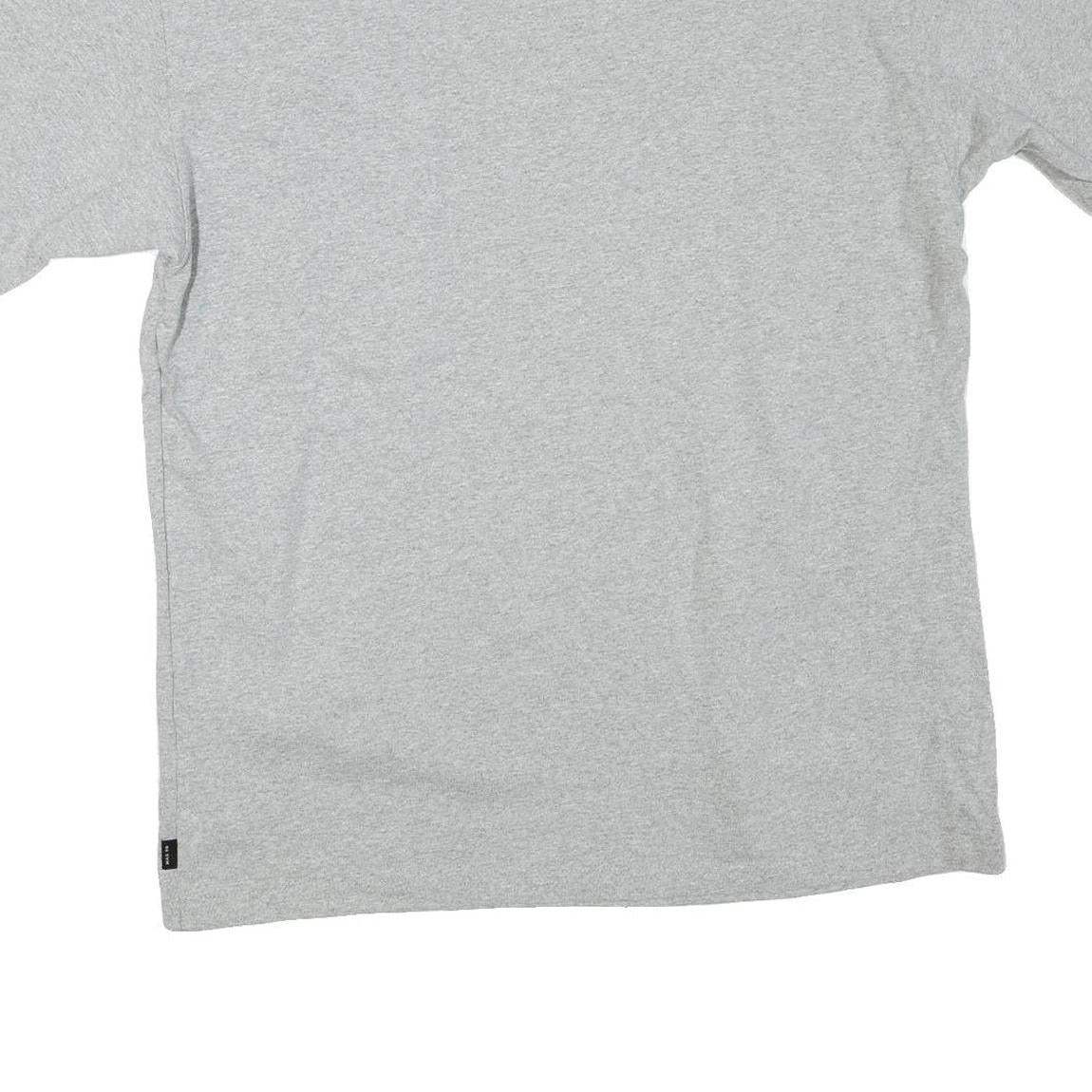 NIKE Mens Grey Crew Neck Short Sleeve Graphic T-Shirt M Classic Cotton Blend