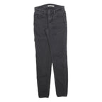 LEVI'S 710 Womens Jeans Black Slim Skinny Denim W24 L30 Stretch Cotton Blend