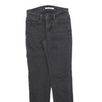LEVI'S 710 Womens Jeans Black Slim Skinny Denim W24 L30 Stretch Cotton Blend