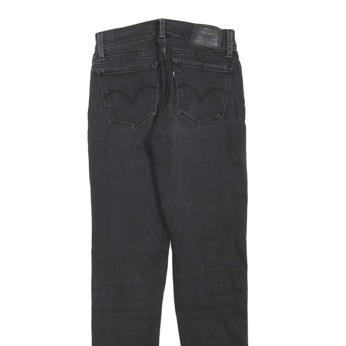 LEVI'S 710 Womens Jeans Black Slim Skinny Denim W24 L30 Stretch Cotton Blend