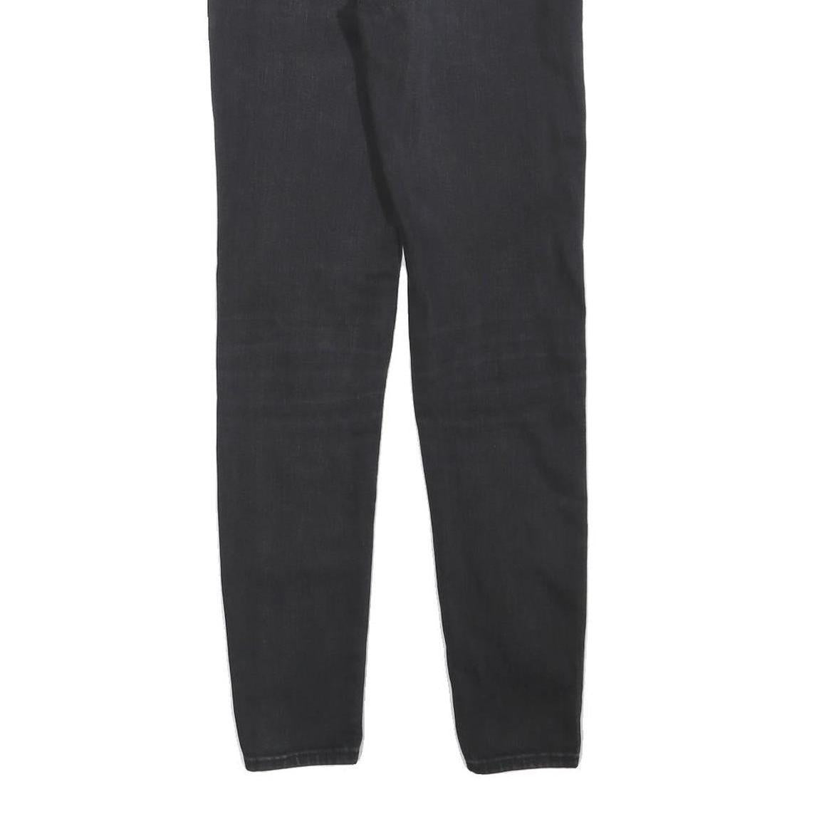 LEVI'S 710 Womens Jeans Black Slim Skinny Denim W24 L30 Stretch Cotton Blend