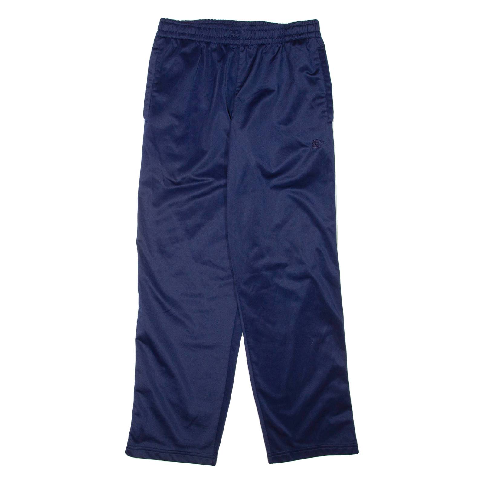 STARTER Mens Track Pants Blue Straight M W30 L30