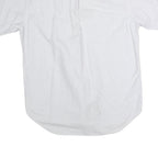 RALPH LAUREN Mens White & Grey Striped Classic Fit M Cotton Shirt Button Down