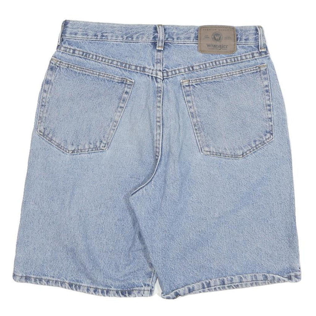 WRANGLER Mens Denim Blue Casual Shorts M W32 Cotton Blend Relaxed Fit