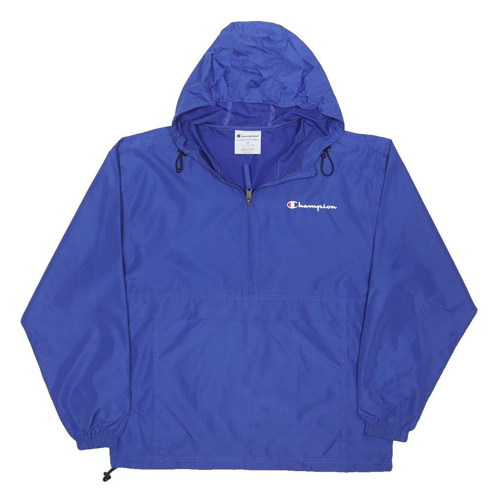 CHAMPION Mens Blue Zip Jacket M Polyester Blend Hooded Casual Sportswear