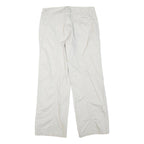 TRIBAL Womens Cotton Blend White Regular Leg Trousers W34 L30 Casual Summer Fit