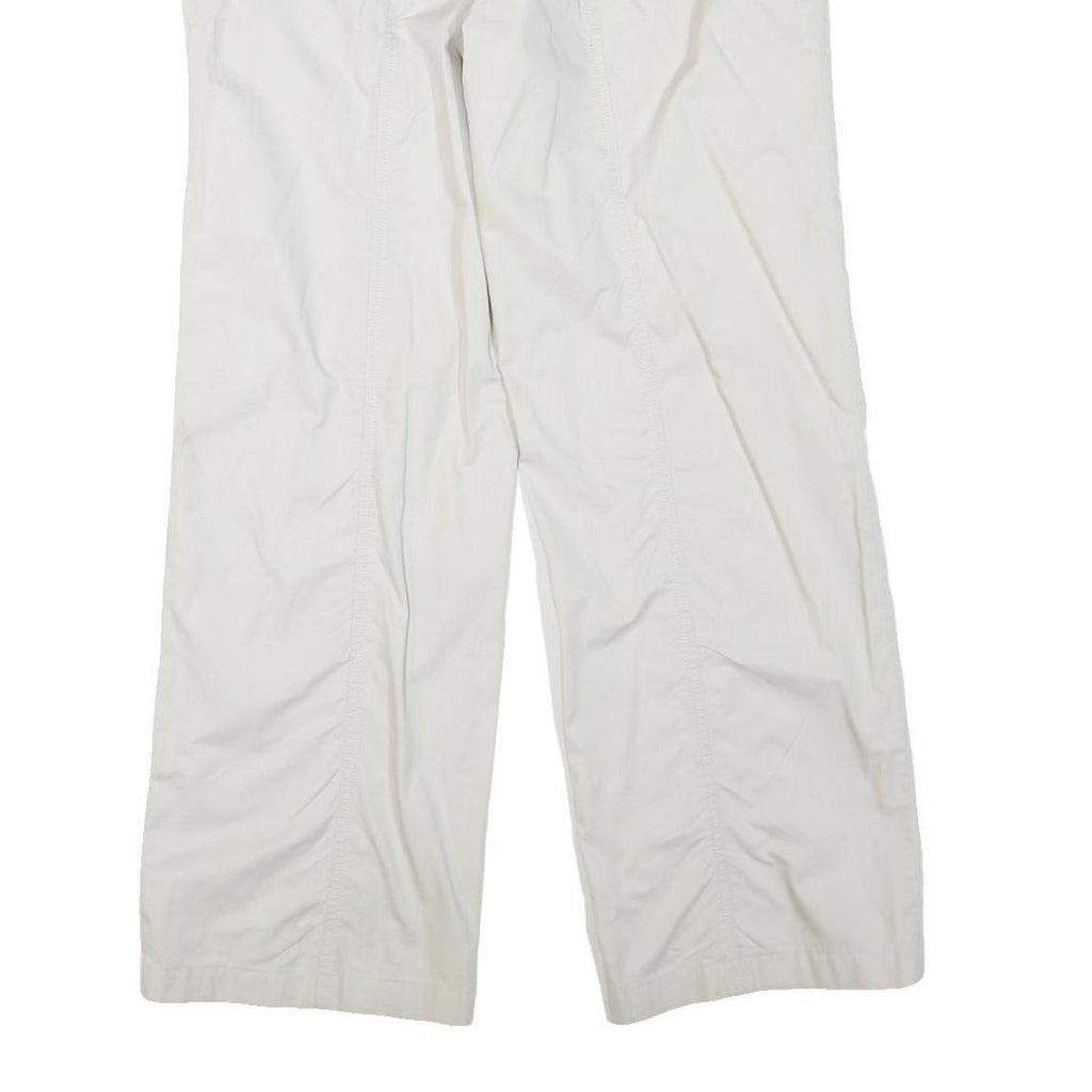 TRIBAL Womens Cotton Blend White Regular Leg Trousers W34 L30 Casual Summer Fit