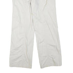 TRIBAL Womens Cotton Blend White Regular Leg Trousers W34 L30 Casual Summer Fit