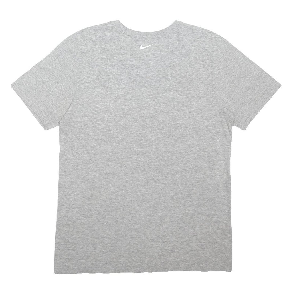 NIKE Mens Grey & Green Ducks Graphic T-Shirt M Short Sleeve Crew Neck Cotton