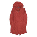 MAX&CO Womens Red Nylon Hooded Jacket XS Lightweight Zip Closure Casual
