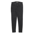 LEVI'S 710 Womens Slim Skinny Denim Black W27 L28 Cotton Blend Jeans Zip