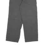 CARHARTT Mens Cotton Blend Grey Relaxed Straight Trousers W31 L26 Workwear Zip