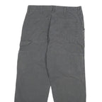 CARHARTT Mens Cotton Blend Grey Relaxed Straight Trousers W31 L26 Workwear Zip