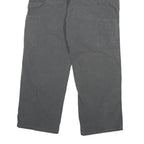 CARHARTT Mens Cotton Blend Grey Relaxed Straight Trousers W31 L26 Workwear Zip