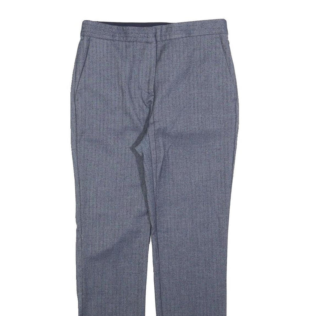 ZARA Womens Polyester Blend Grey Slim Straight Trousers W26 L26 Smart Casual