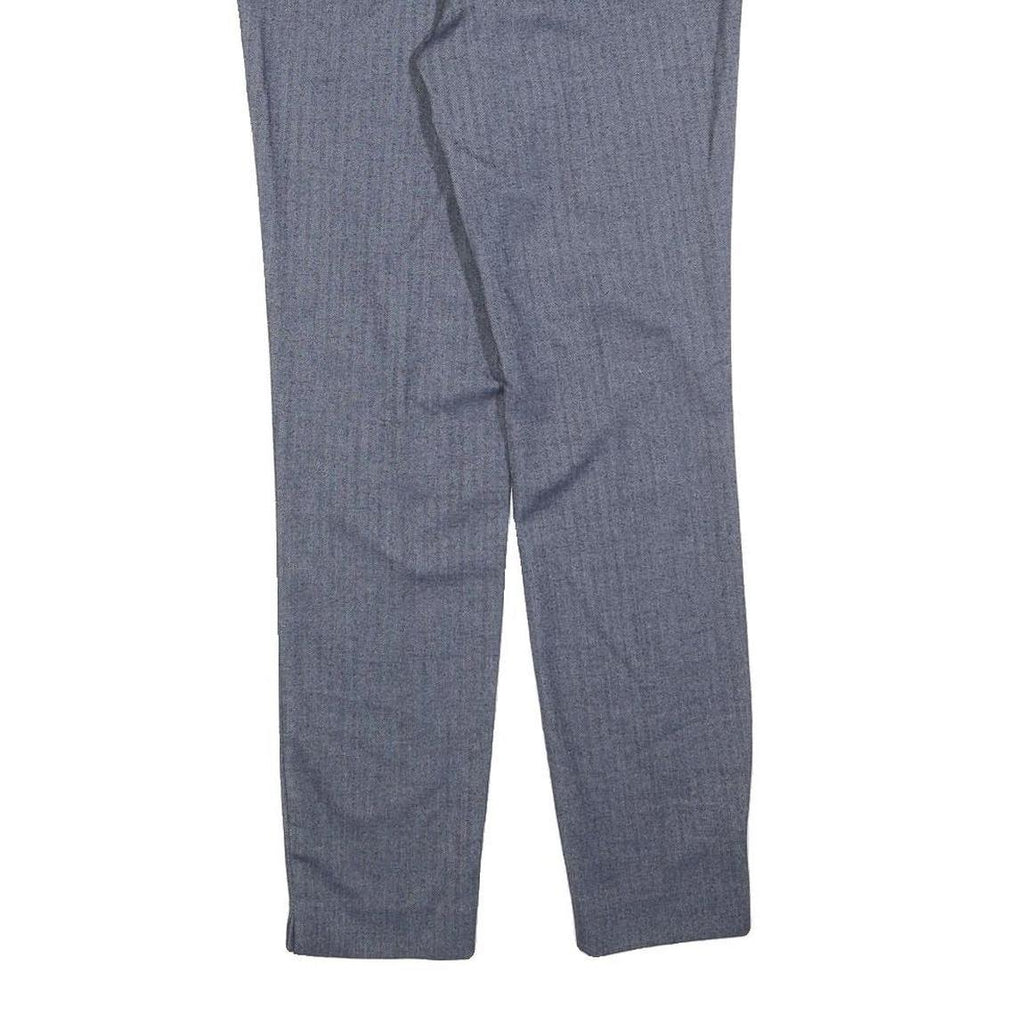 ZARA Womens Polyester Blend Grey Slim Straight Trousers W26 L26 Smart Casual