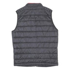 FILA Mens Black Quilted Synthetic Jacket S Lightweight Sport Zip Vest