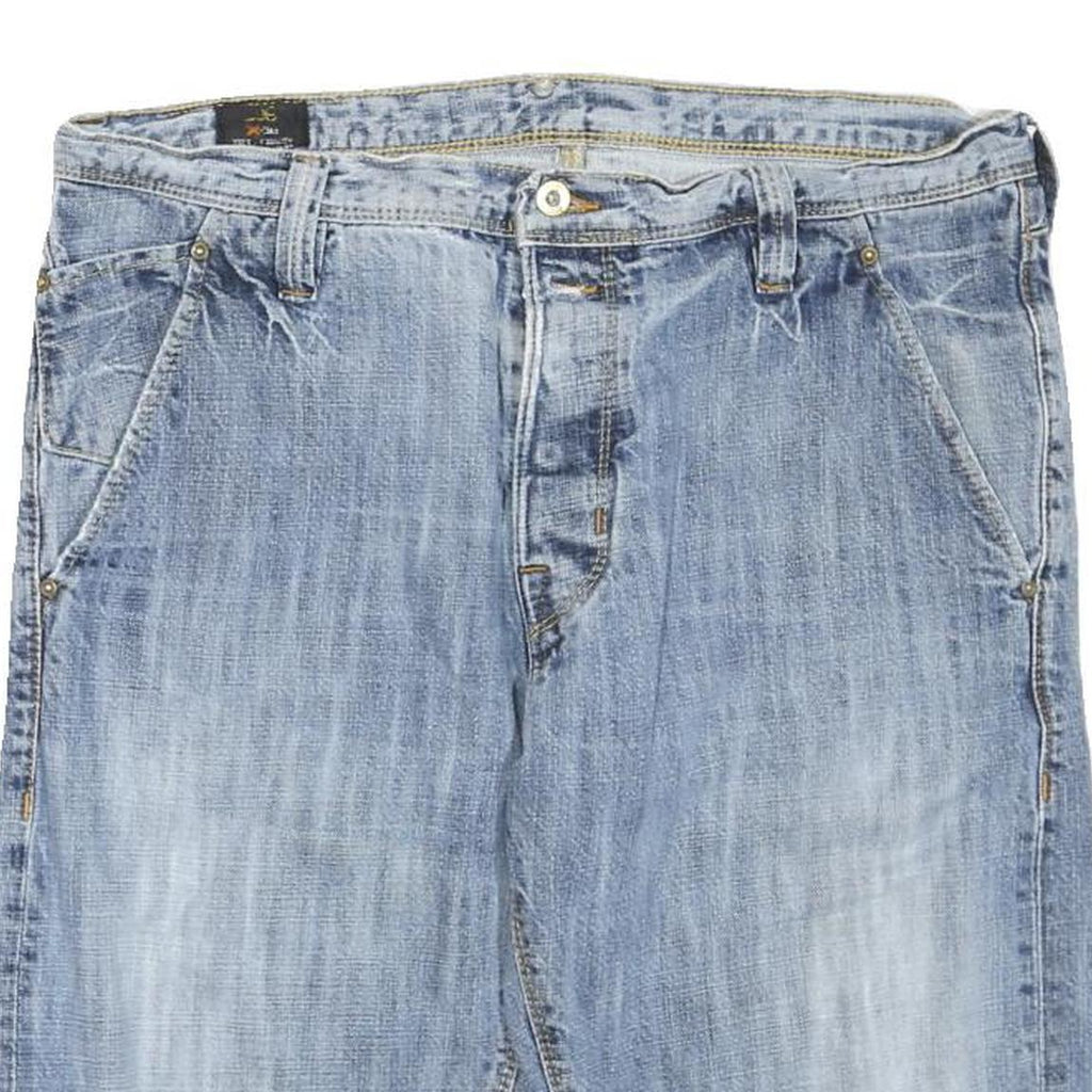 LEE Mens Denim Blue Casual Shorts Size L W36 Lightweight Cotton Blend