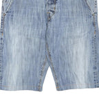 LEE Mens Denim Blue Casual Shorts Size L W36 Lightweight Cotton Blend