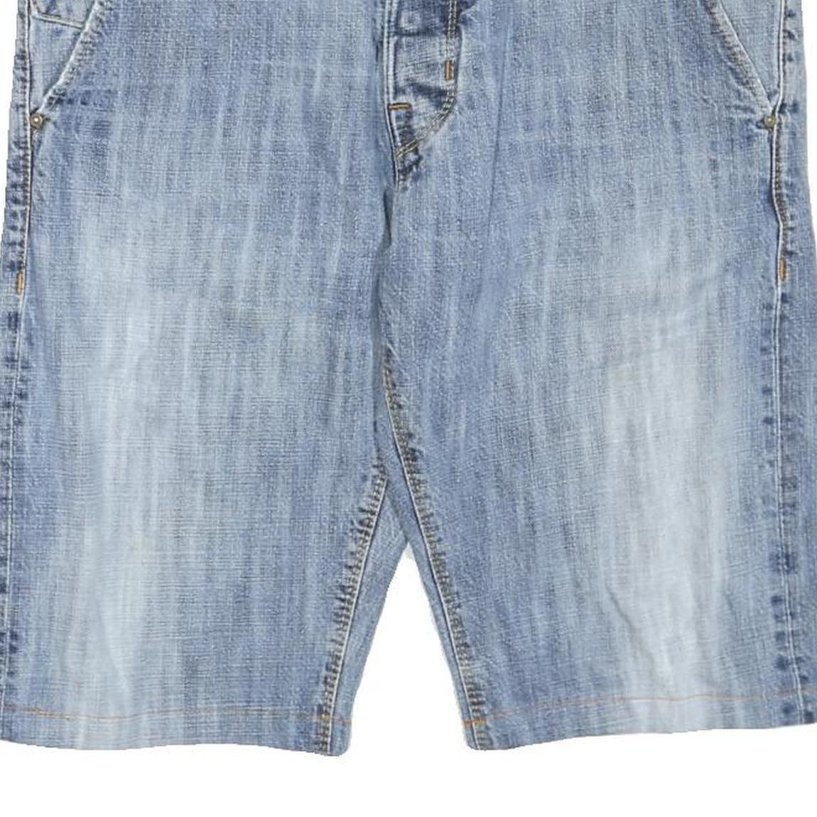 LEE Mens Denim Blue Casual Shorts Size L W36 Lightweight Cotton Blend