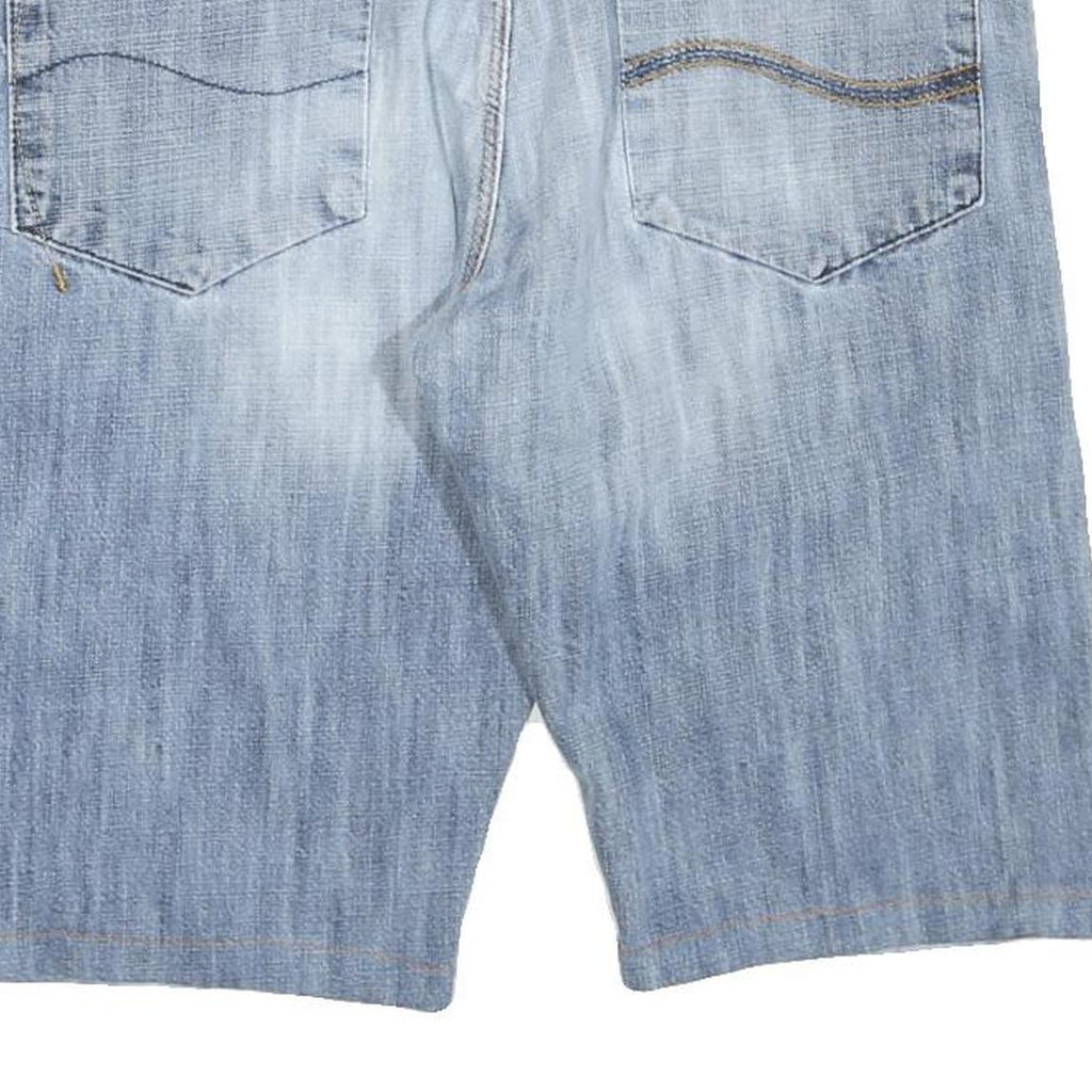 LEE Mens Denim Blue Casual Shorts Size L W36 Lightweight Cotton Blend