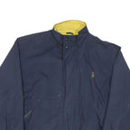 CHAPS Womens Navy Blue Jacket M Polyester Blend Plain Zip Casual Lightweight
