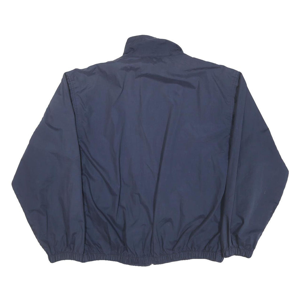 CHAPS Womens Navy Blue Jacket M Polyester Blend Plain Zip Casual Lightweight