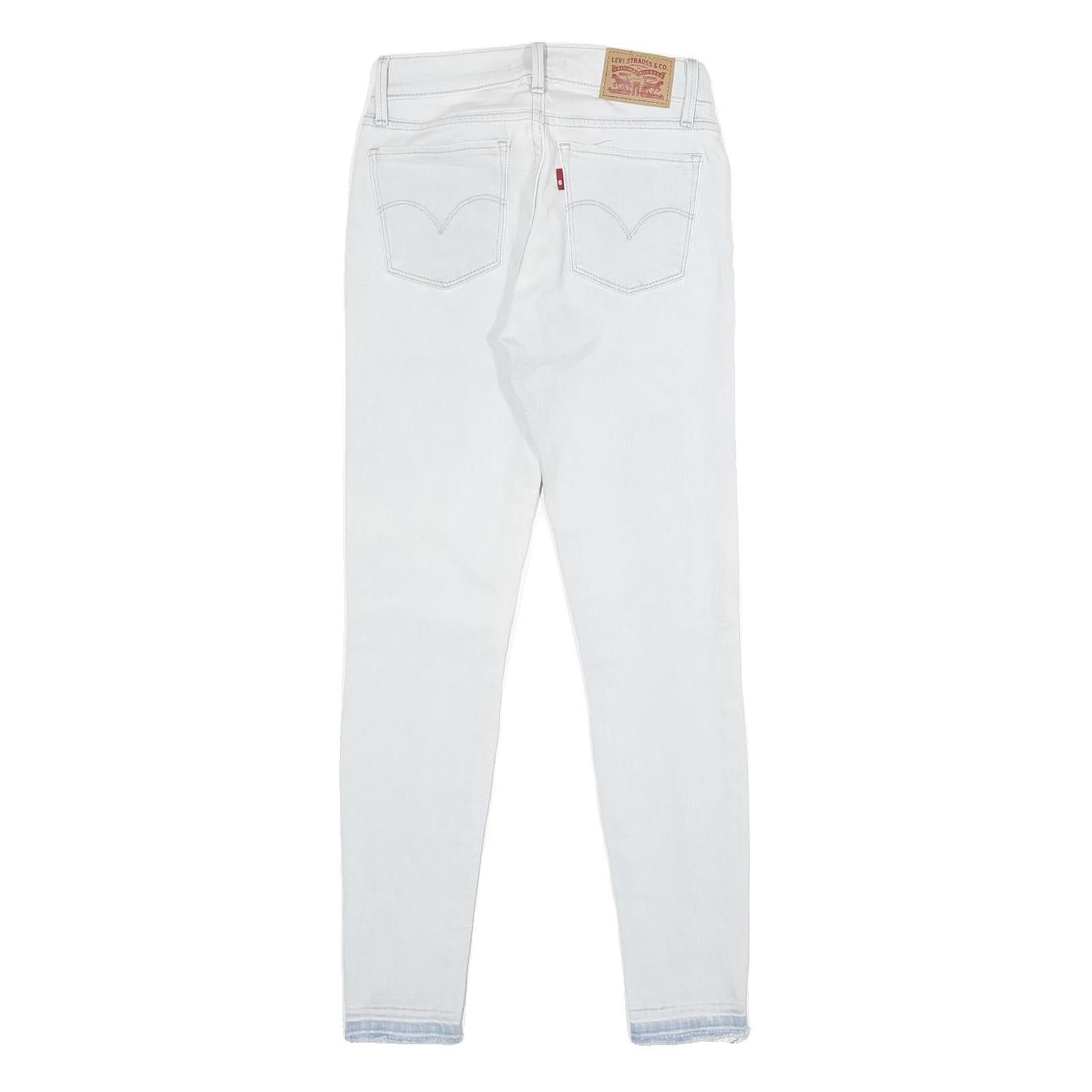 LEVI'S 710 Super Skinny Womens Jeans White Slim Skinny Denim Light W24 L30