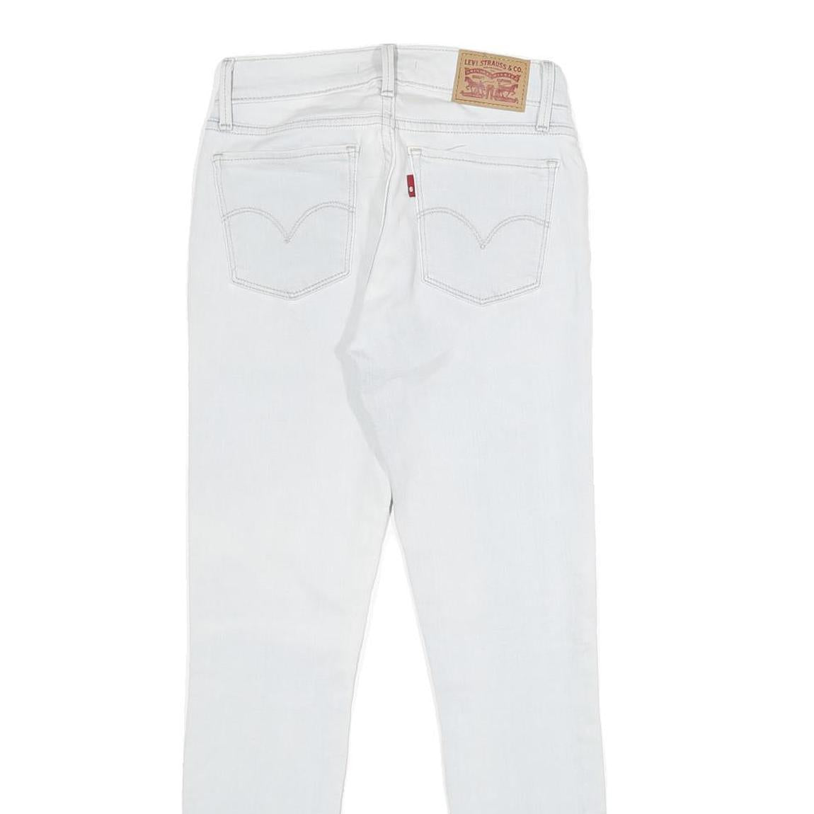 LEVI'S 710 Super Skinny Womens Jeans White Slim Skinny Denim Light W24 L30