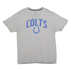 FANATICS Mens Grey Colts Graphic T-Shirt L Short Sleeve Crew Neck Sports
