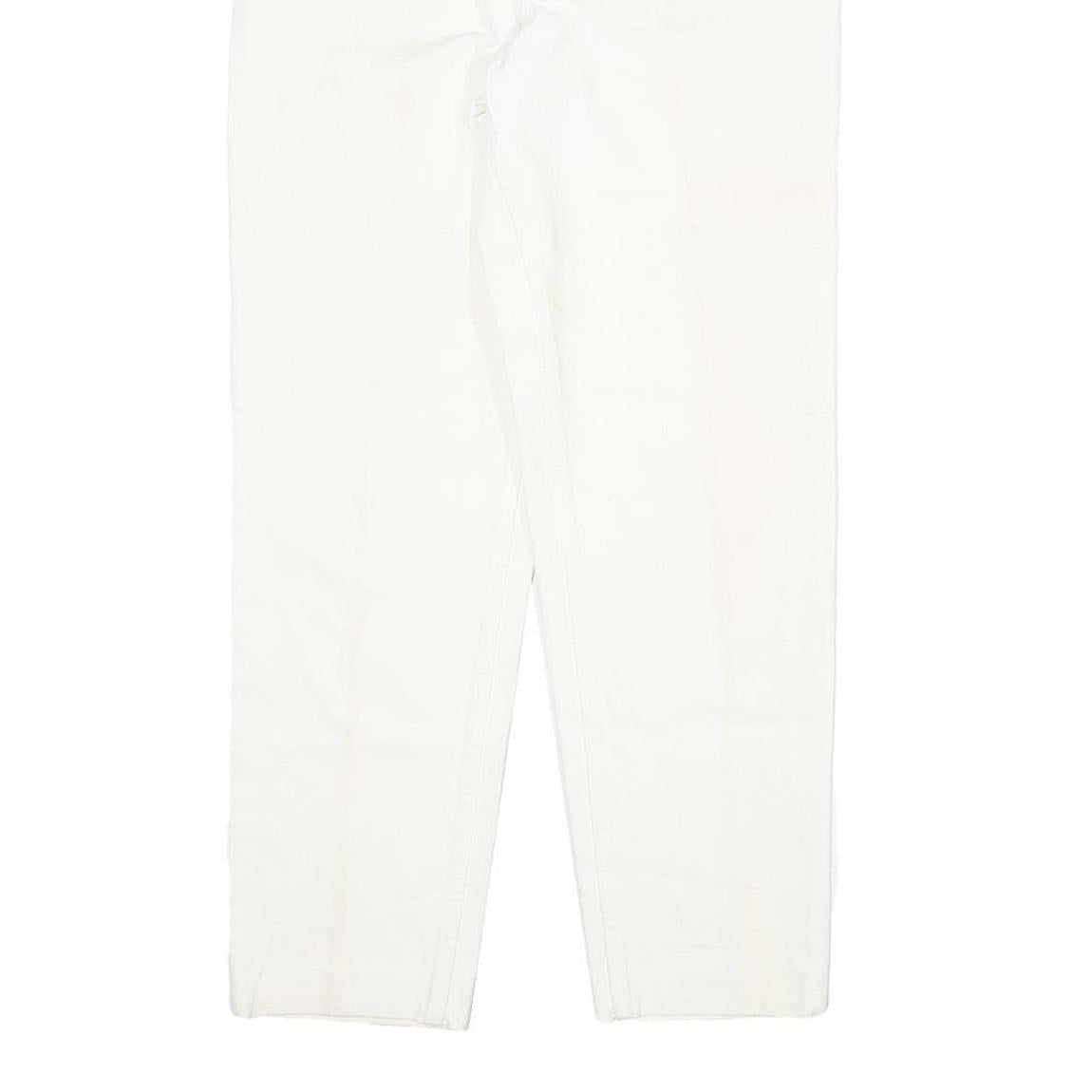 LEVI'S 901 Womens Slim White Denim Jeans W27 L29 Button Cotton Blend