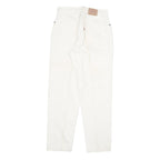 LEVI'S 901 Womens Slim White Denim Jeans W27 L29 Button Cotton Blend