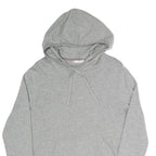 TOMMY HILFIGER Womens Grey Pullover M Cotton Blend Drawstring Kangaroo Pocket