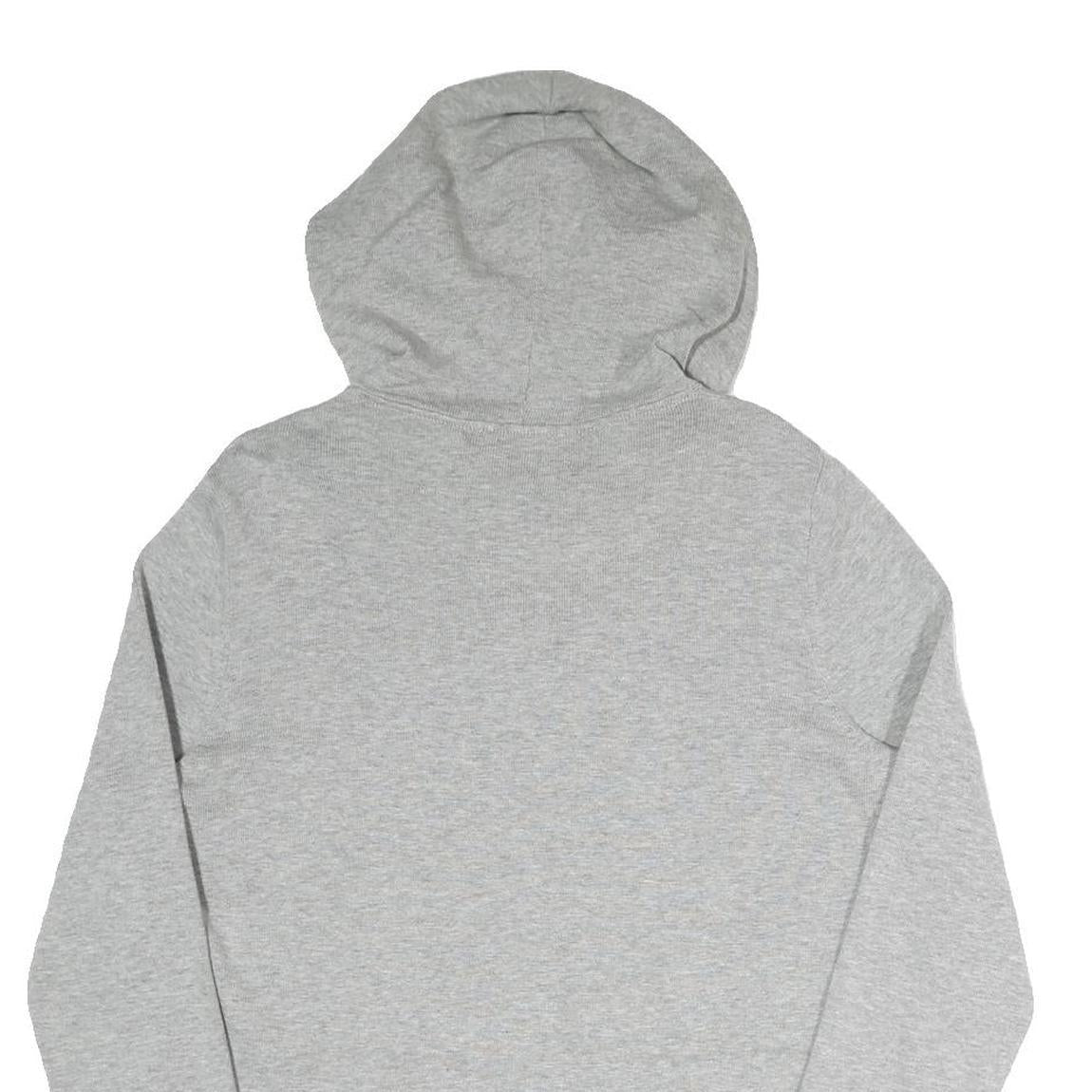 TOMMY HILFIGER Womens Grey Pullover M Cotton Blend Drawstring Kangaroo Pocket